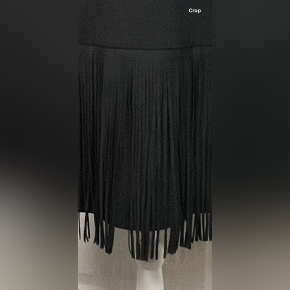 GIRL KAIYL ~ Black Fringed‎ Dress ~ Small - Picture 3 of 7